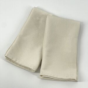 Ralph Lauren Harrison Cream Ivory Beige Woven Napkins Set Of 2